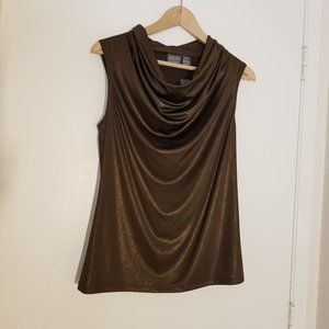 Chico's Brown-Bronze Sleeveless Tank Top Size 0 XS